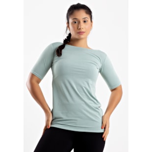 Blusa Fitness Tecido Texturizado Verde Metamorfose | MTF55