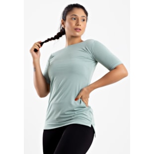 Blusa Fitness Tecido Texturizado Verde Metamorfose | MTF55