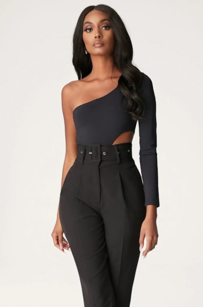 Body Feminino Um Ombro Só Detalhe Cintura REF: BLC26