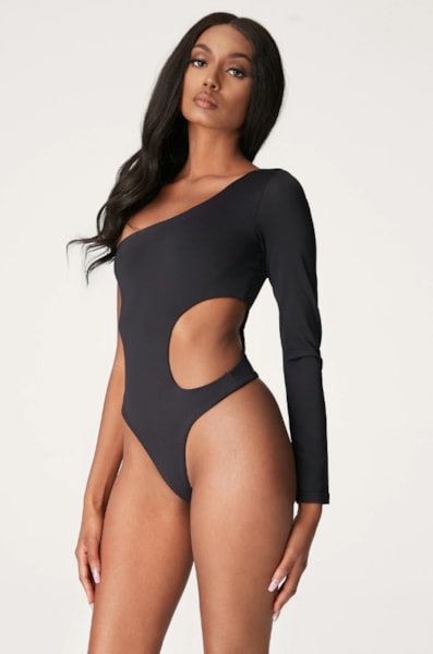 Body Feminino Um Ombro Só Detalhe Cintura REF: BLC26