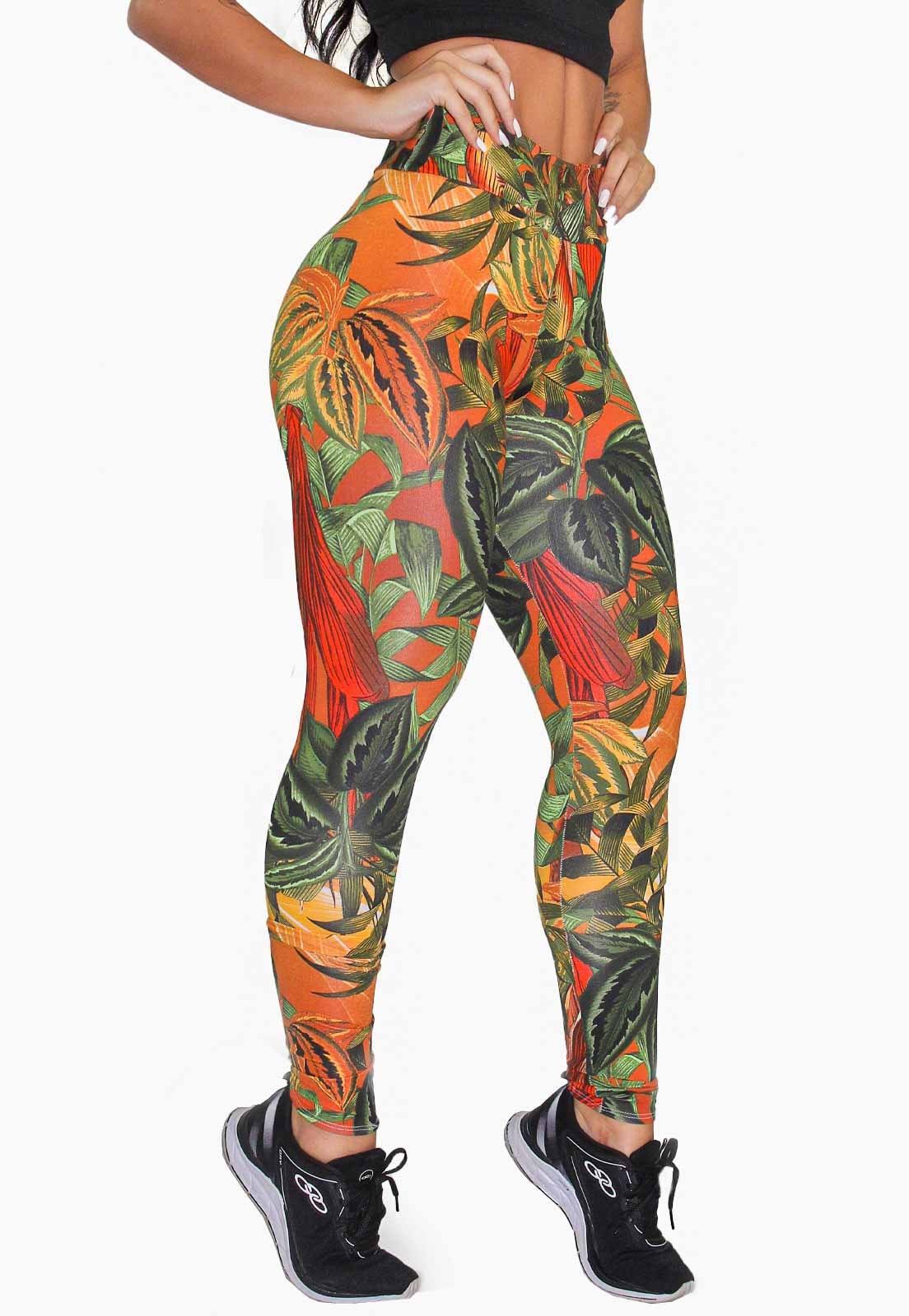 calça legging floral