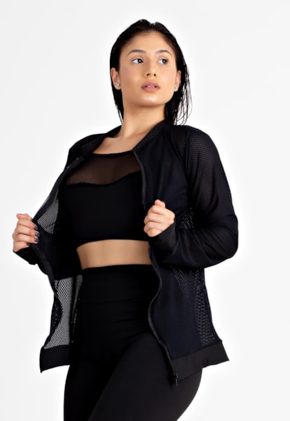 Casaco Fitness Feminino Manga Longa Dry REF: LX131