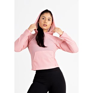 Casaco Fitness Feminino Rosê com Bolso REF: LX120