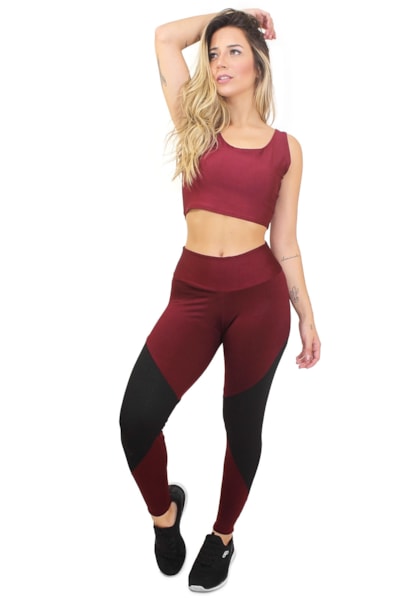 Conjunto Calça Legging e Cropped REF: LX8