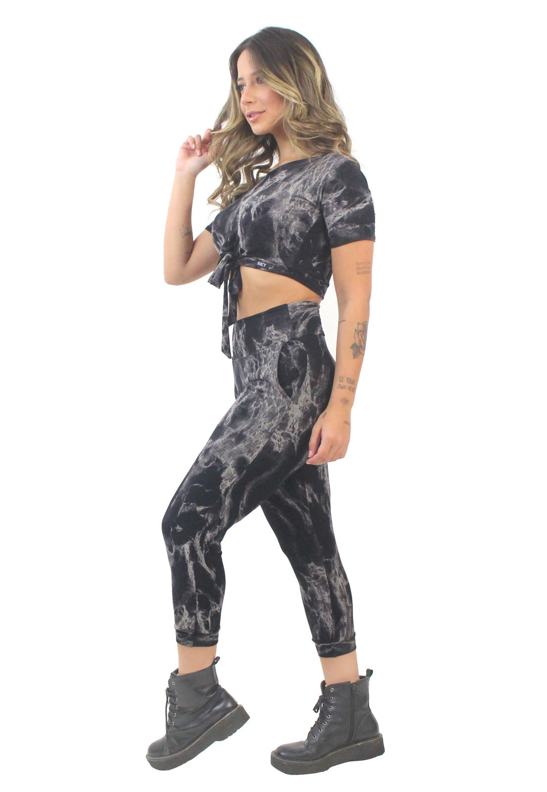 Conjunto Cropped e Calça Tie Dye REF: VSC3