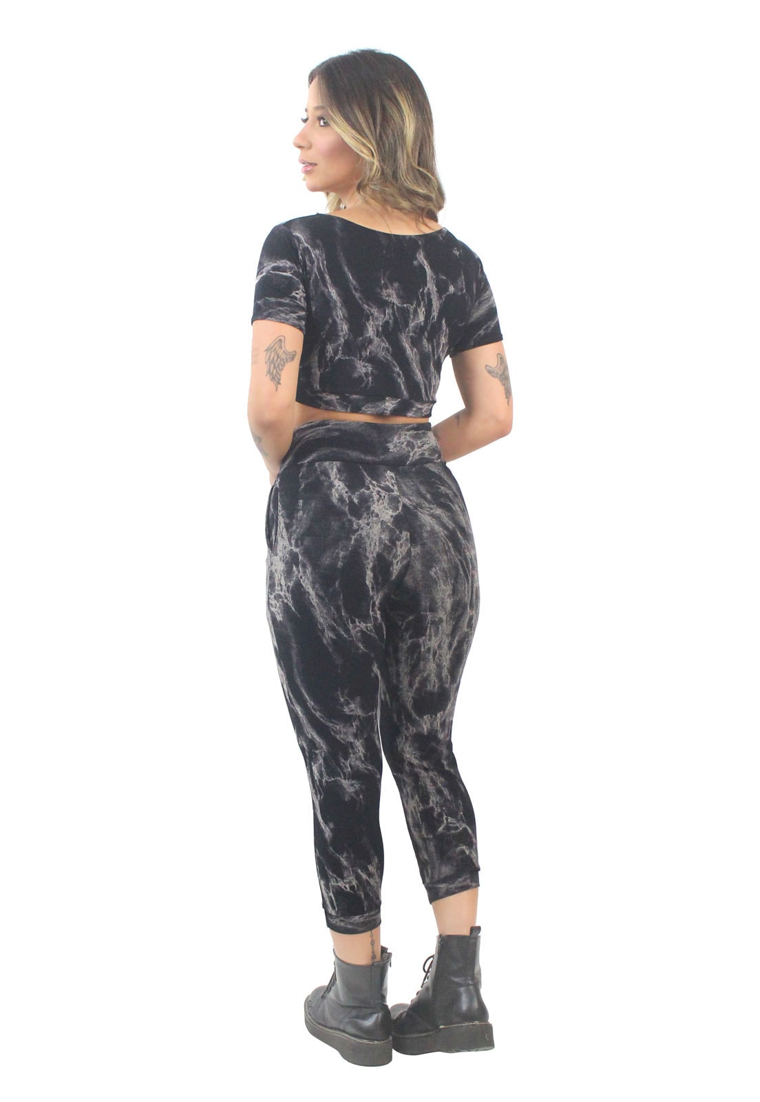 Conjunto Cropped e Calça Tie Dye REF: VSC3