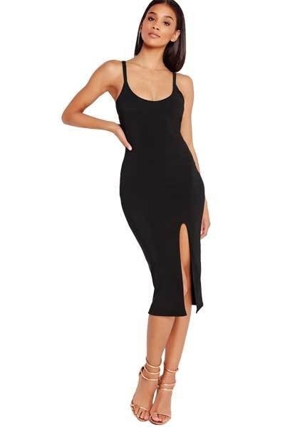 Vestido Feminino  Curto Alcinha com Fenda  REF: VRP276