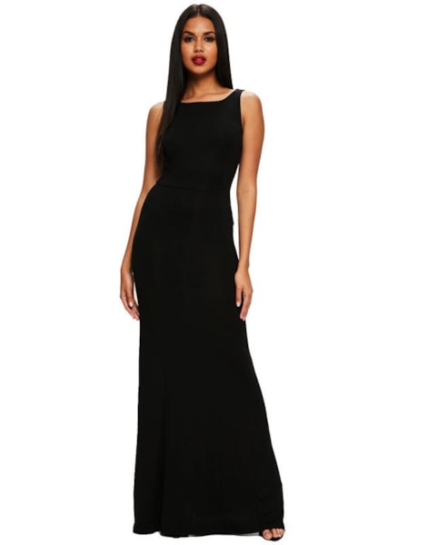 Vestido Feminino Longo Ombro a Ombro Fenda Social Festa REF: VRP17 Vestido Feminino Longo Ombro a Ombro Fenda Social Festa REF: VRP17