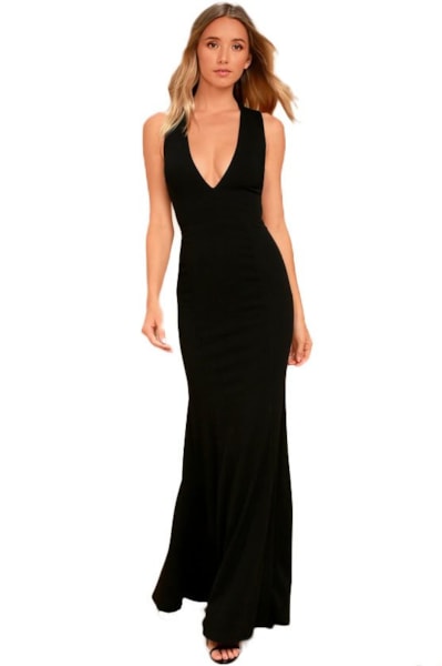 Vestido Longo Feminino Com detalhe cruzado Decote costa nua REF: VRP265