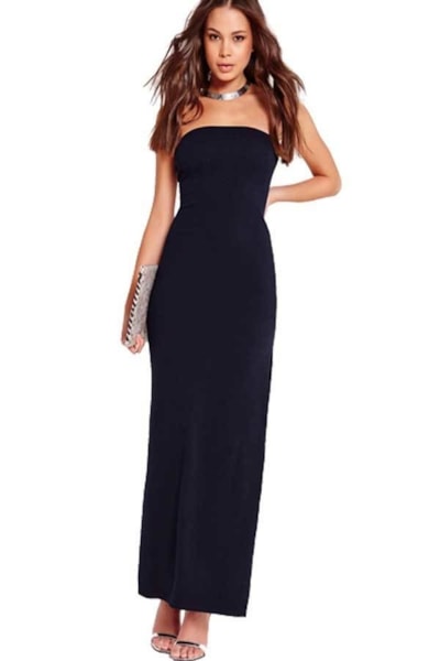 Vestido Longo Feminino Tomara Que Caia Com Fenda REF: VRP266